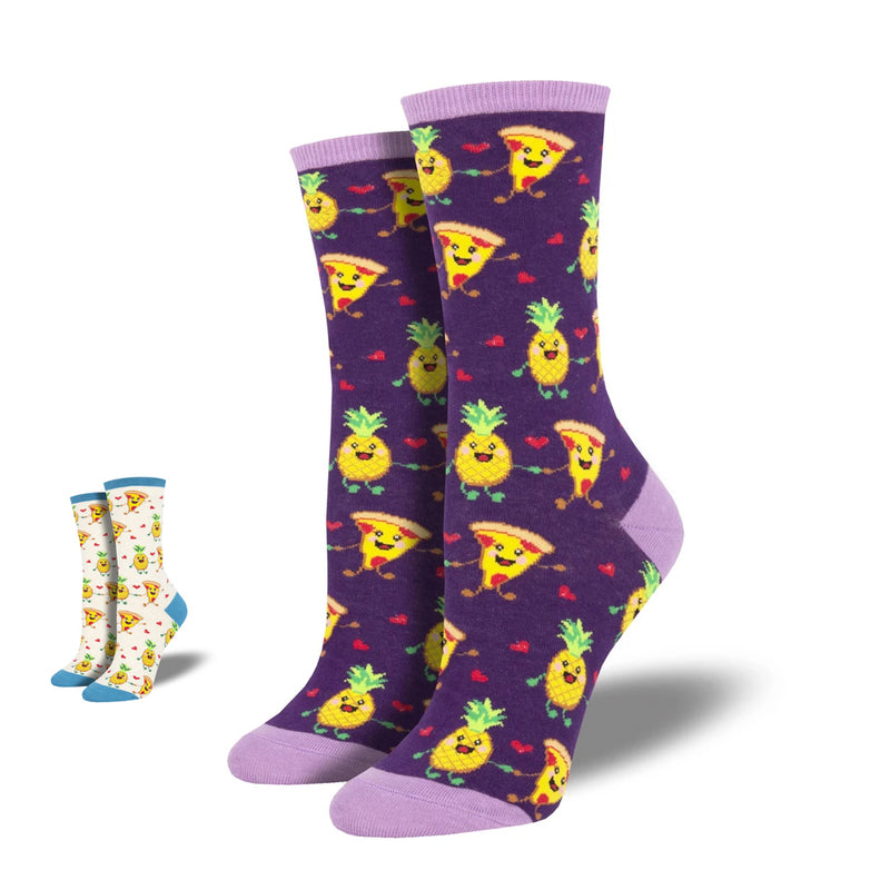 PIZZA LOVES PINEAPPLE SOCKS