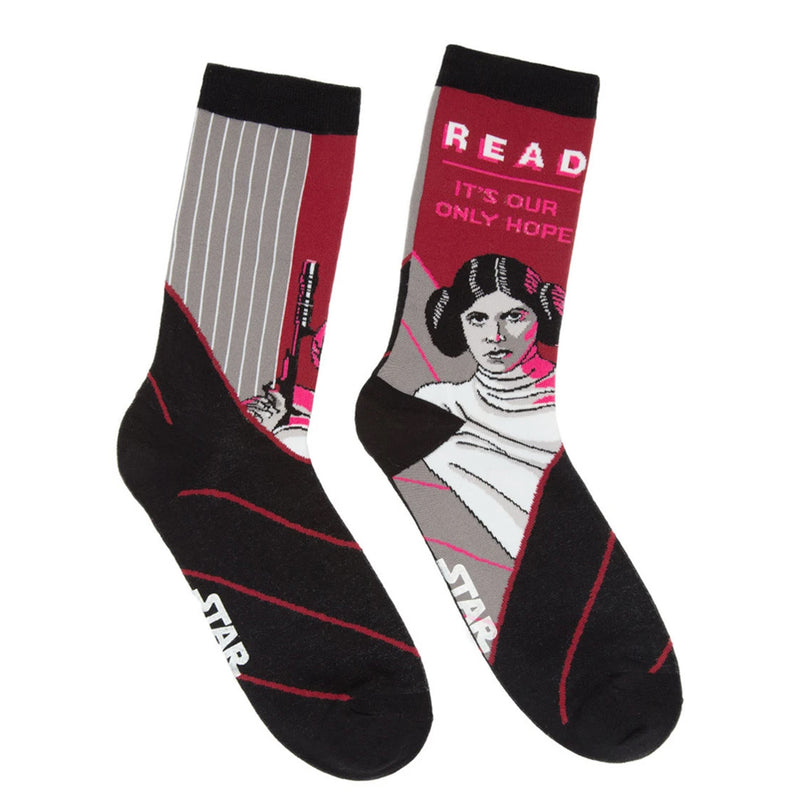 PRINCESS LEIA STAR WARS READ SOCKS
