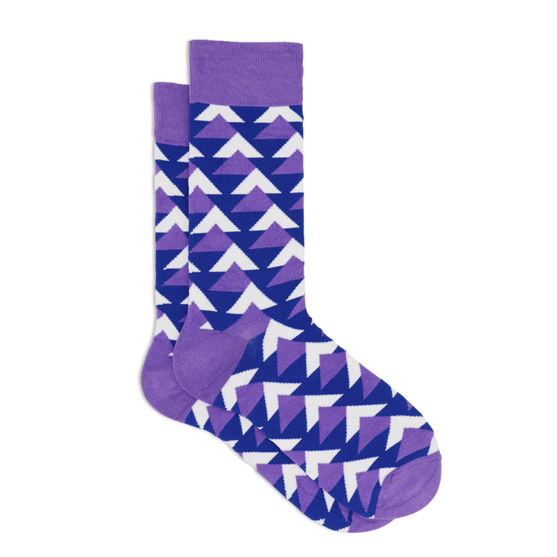 PURPLE CHEVRON SOCKS