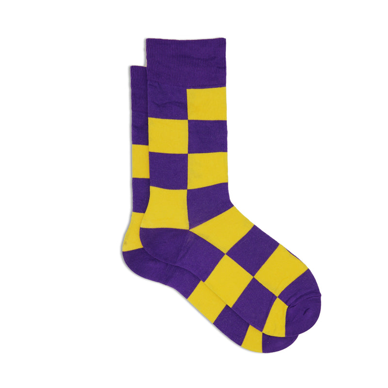 PURPLE SQUARE SOCKS