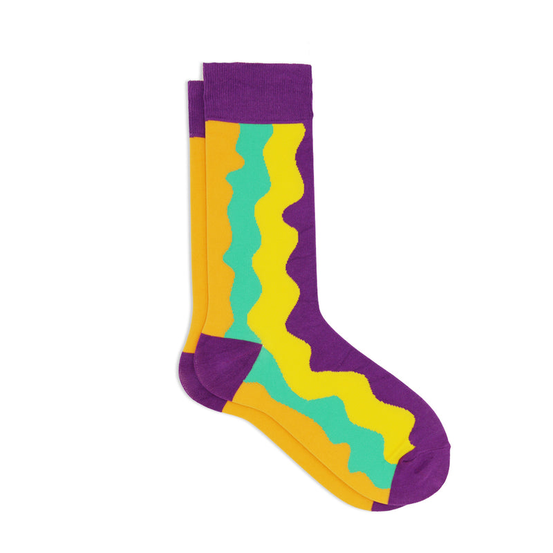 PURPLE WAVES SOCKS
