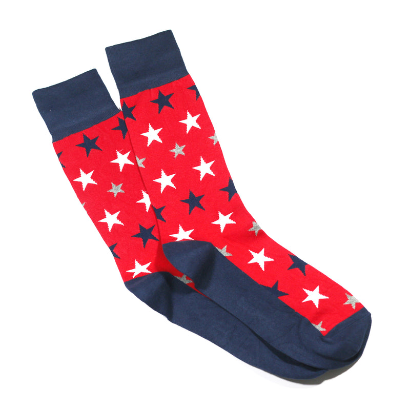 RED STAR PRINT SOCKS