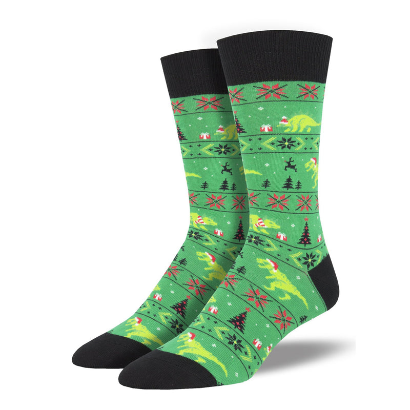SANTASAURUS REX SOCKS