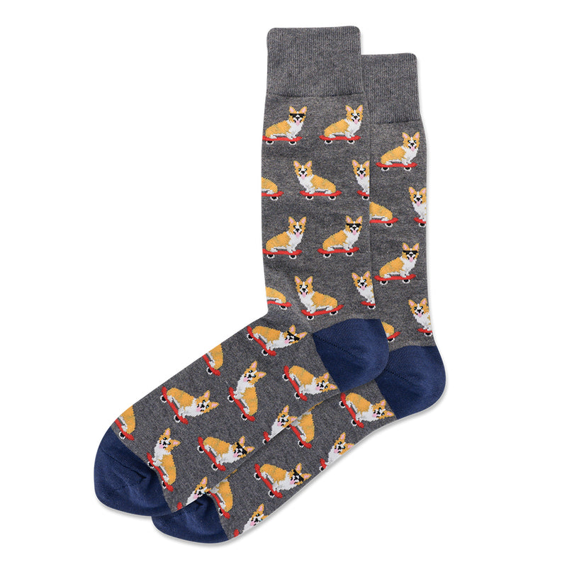 SKATEBOARDING CORGI SOCKS