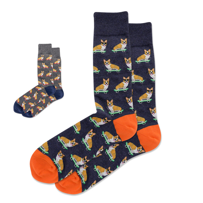 SKATEBOARDING CORGI SOCKS