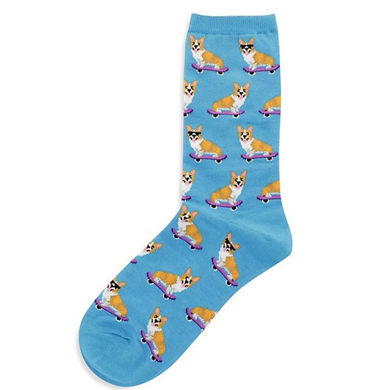 SKATEBOARDING CORGI SOCKS