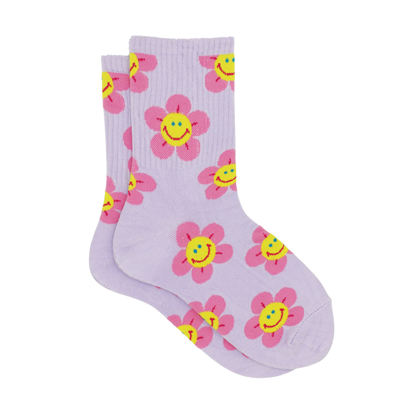 SMILEY FLOWER SOCKS