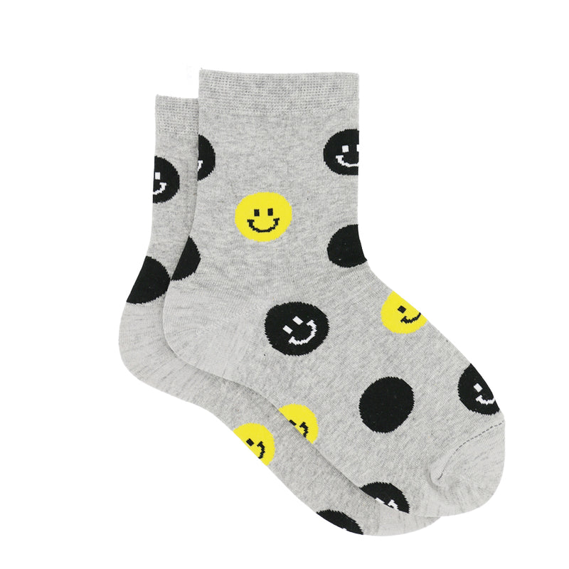 SMILEY ANKLE SOCKS