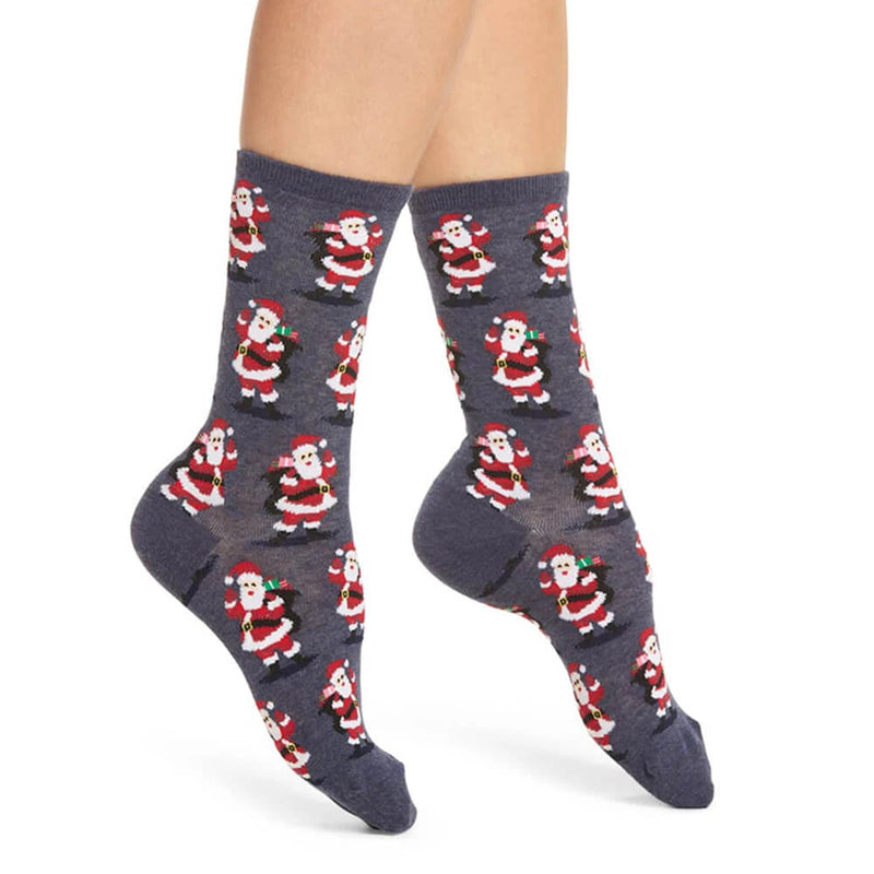 SANTA WITH PRESENT SOCKS