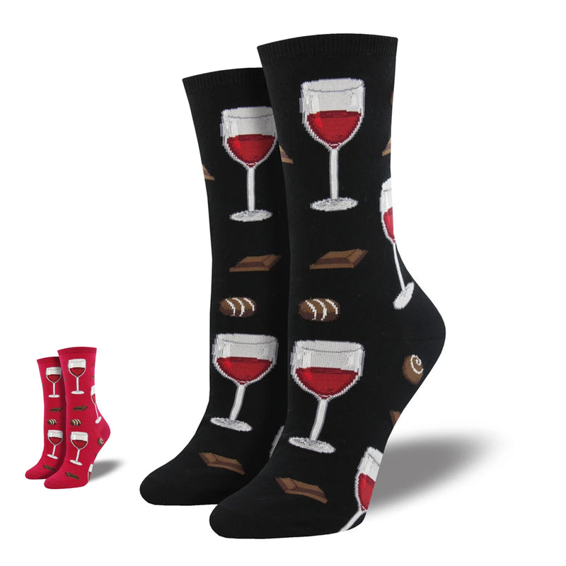 WINE AND CHOCOLATE SOCKS