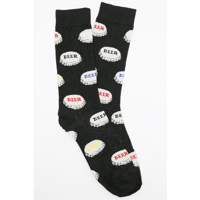 BEER BOTTLE CAP SOCKS
