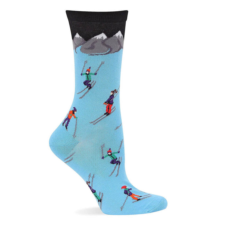 DOWNHILL SKIERS SOCKS (WHITE)
